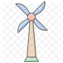 Wind Energy Lineal Color Icon Icon