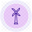 Wind Energy Line Icon Icon