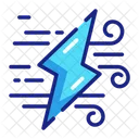 Wind Lightning Lightning Storm Icon