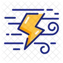 Wind Lightning Lightning Storm Icon