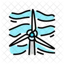 Single Wind Turbine Icon