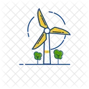 Wind Electricity Energy Icon