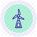 Wind Power Color Circle Icon Icon