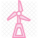 Wind Power Duotone Line Icon Icon