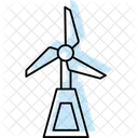 Wind Power Color Shadow Thinline Icon Icon