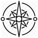 Wind Rose Compass Symbol