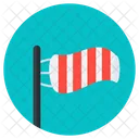 Meteorology Wind Speed Flag Windbag Icon