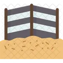 Windbreak Beach Shield Icon