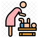 Baby Wickelraum Zimmer Symbol