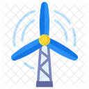 Windenergie Industrie Turbine Symbol