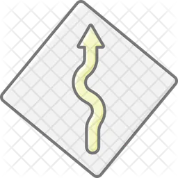 Winding arrow  Icon