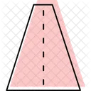 Winding Road Color Shadow Thinline Icon Icon
