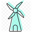 Windmill Color Shadow Thinline Icon Icon
