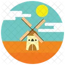 Windmill Sun Field Icon