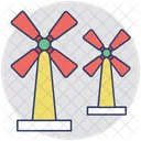 Windmill Pinwheel Aerogenerator Icon