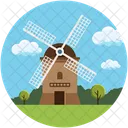 Windmill Turbine Ecology Icon