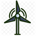 Wind Turbine Electricity Icon