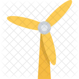Windmill Electricity  Icon