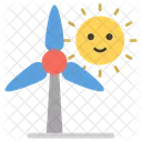 Windmill Emoticone Windmill Emoji Wind Turbine Emoticon Icon