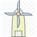 Windmill Lineal Color Icon Icon