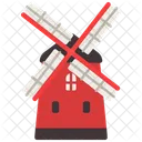 Windmill Agriculture Farming Icon