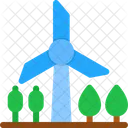 Windmill Landscape  Icon