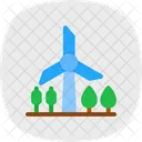 Windmill Landscape Ecological Ecology Icon