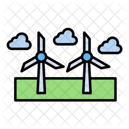 Windmill Landscape  Icon