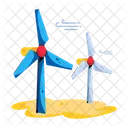 Windmills Wind Turbines Wind Power Icon