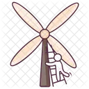 Windenergie Windturbine Windmuhle Symbol