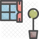 Window Interior Furniture Icon