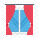 Window Curtains House Icon