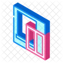Window Installation Isometric Icon