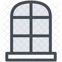 Window Room Interior Windowsill Icon