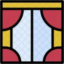 Window Furniture And Household Curtains Icon