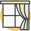 Window Curtain Frame Icon