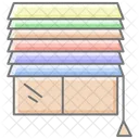 Window Blinds Awesome Lineal Color Icon Icon