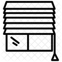 Window Blinds Black Outline Icon Icon