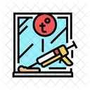 Window Caulking Sealing Icon