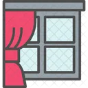 Window Curtain Curtain Architecture Icon