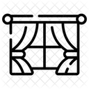 Window Curtains Blinders Drapes Icon