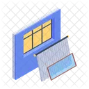 Window Curtains Window Drapes Hanging Curtains Icon