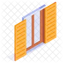 Window Winter Wooden Icon