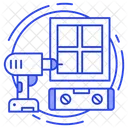 System Installation Window Installation Construction Works Icon