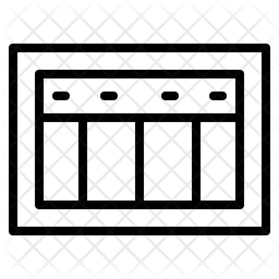 Window layout Icon - Download in Line Style