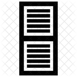 Window Shutter Icon - Download in Line Style