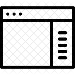 Window Sidebar  Icon