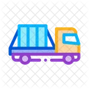 Glass Transportation Truck Icon