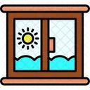 Windows Curtains Decoration Icon