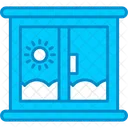 Windows Curtains Decoration Icon